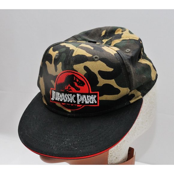 Jurassic Park Jurassic World Snap Back Hat Cap Nice EUC - Picture 1 of 7
